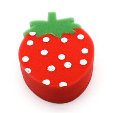 Wholesale sweet strawberry bath sponge for baby